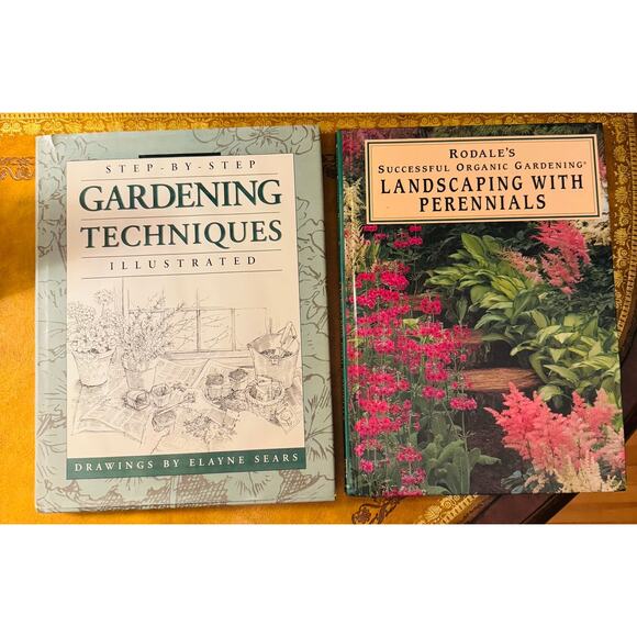 Rodale's Landscaping Perennials Organic Gardening Techniques 2 Hardcover Books - Picture 1 of 8
